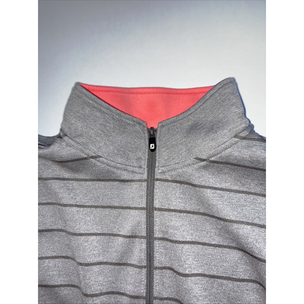 Footjoy Men's quarter zip medium Great Condition.  Golf Preppy! - Picture 3 of 7